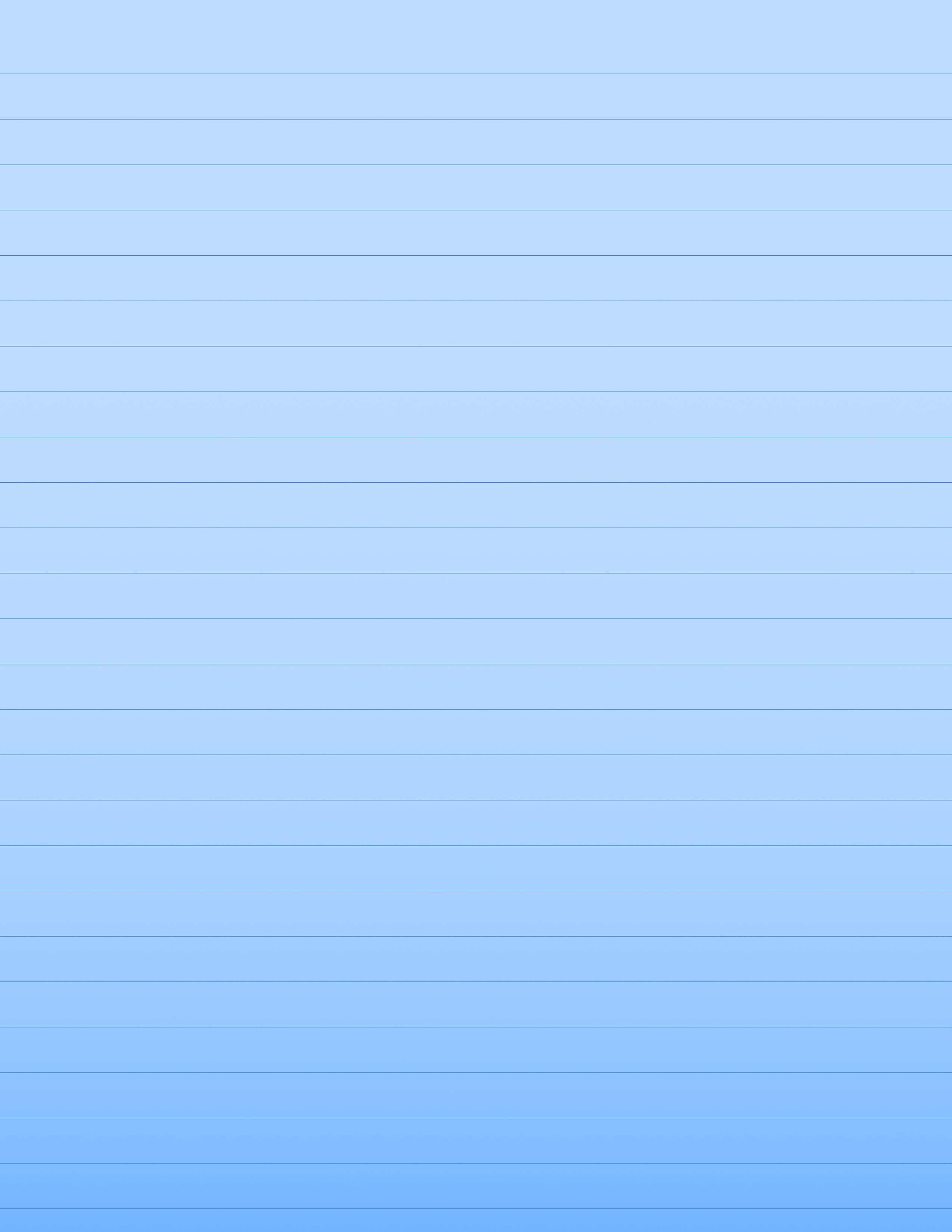 Writing Pad — Icy Blue Lined — Desk (8.5 × 11) — 40 pages — notepad