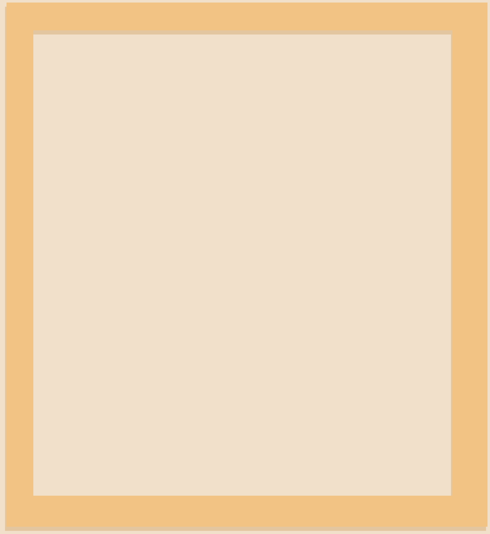 For Your Desk — Frame Notepad (Soft Orange) — Compact (5.5 × 6) — 50 pages — notepad
