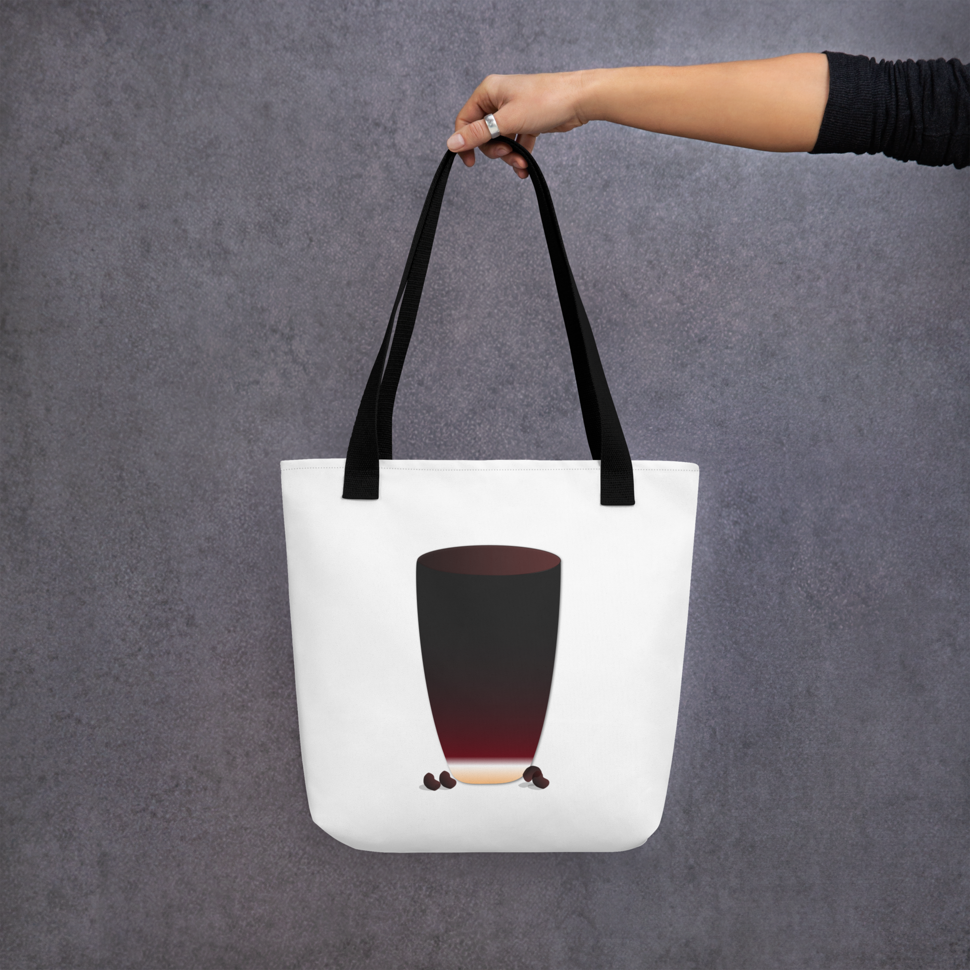 For Your Desk — Tote Bag Coffee — 15 × 15 — tote bag