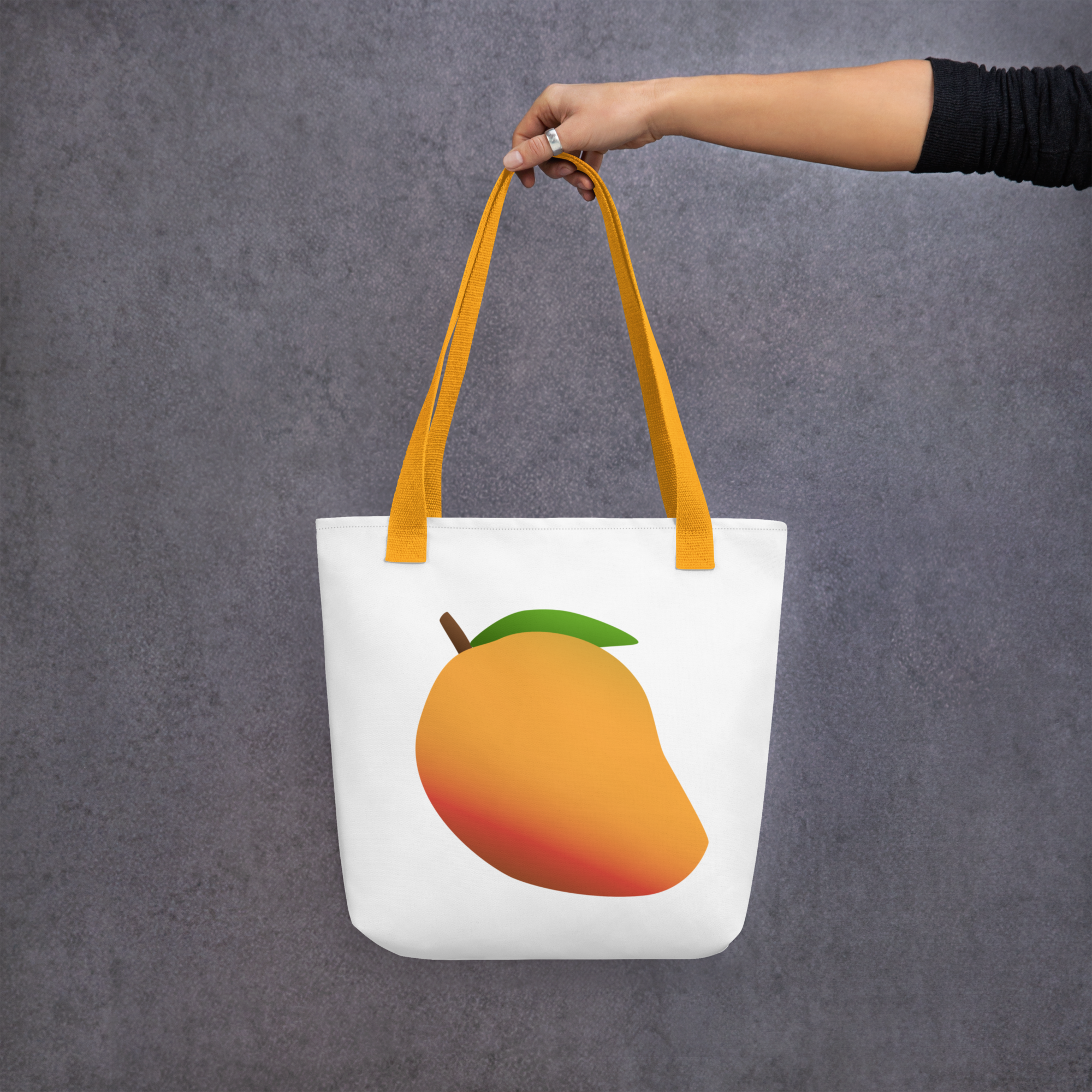 For Your Desk — Tote Bag Mango — 15 × 15 — tote bag