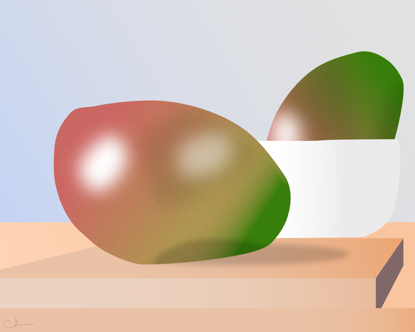 Mangoes on the Table — still life