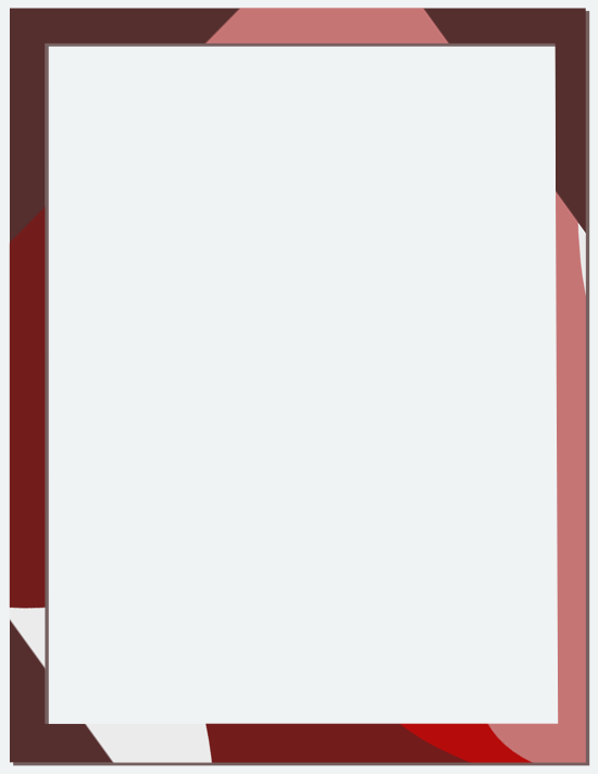 Letterhead Notepad — Medium Frame Abstract Reds — Large (8.5×11) — 50 pages