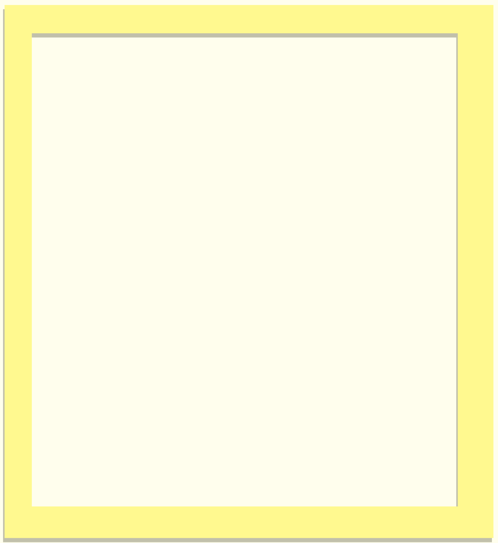 For Your Desk — Frame Notepad (Sweet Yellow) — Compact (5.5 × 6) — 50 pages