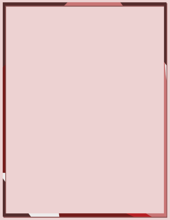Letterhead Notepad — Thin Frame Abstract Reds — Large (8.5×11) — 50 pages
