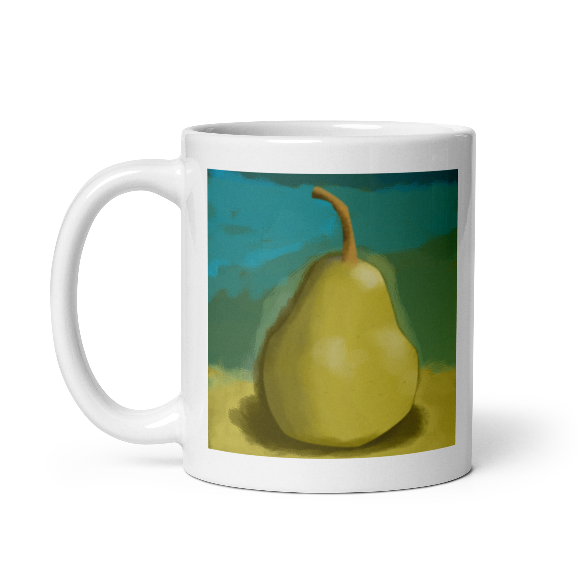 For Your Desk — Mug Painterly Pear — 11 oz