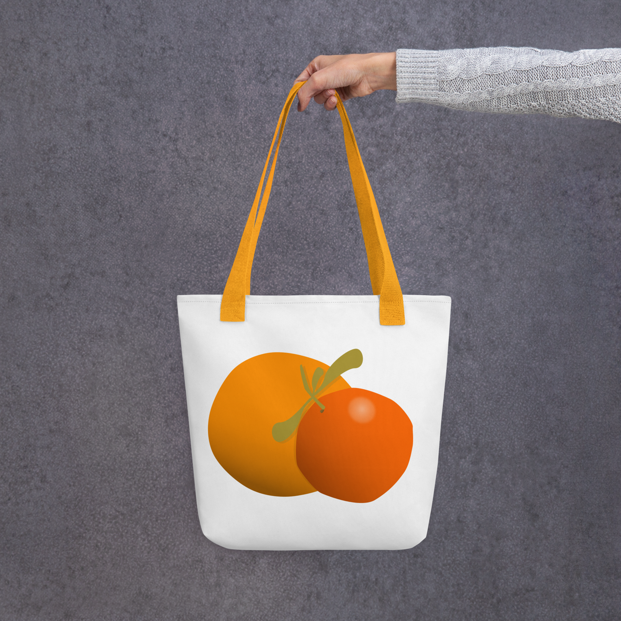 For Your Desk — Tote Bag Oranges — 15 × 15