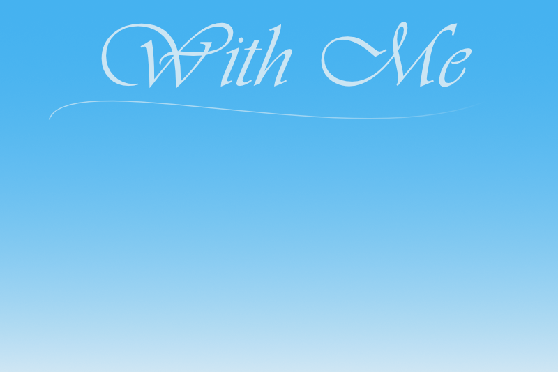 With Me — Icy Blue Bridal Cards (Set of 4)